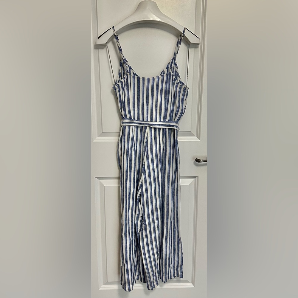 GAP Linen Striped Wide Leg Jumpsuit Size XS - Picture 4 of 4